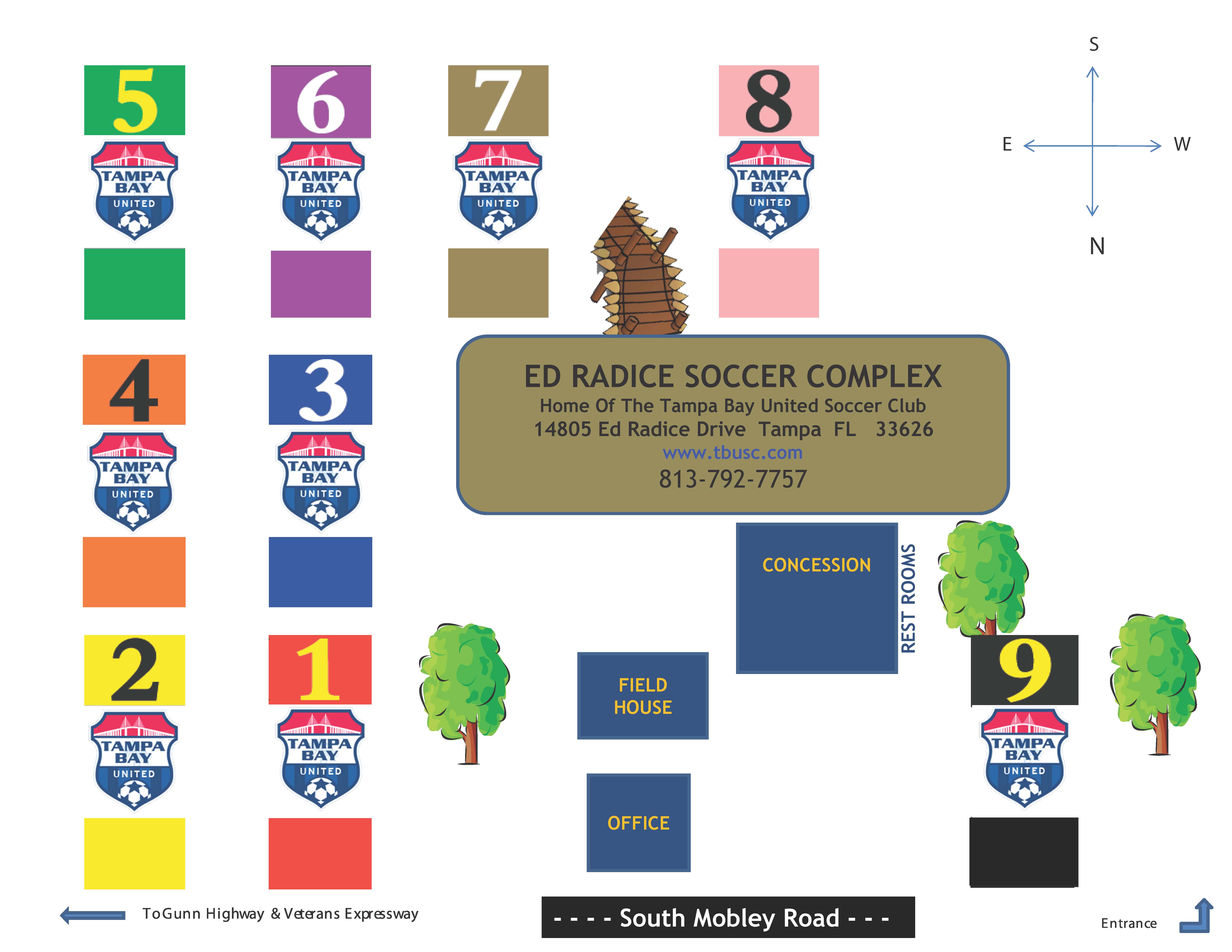 Ed Radice Complete Field Map